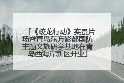 《蛟龙行动》实景片场暨青岛东方影都国防主题文旅研学基地在青岛西海岸新区开业