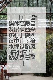 「广电融媒体高质量发展陕西采访行」陕西汉中市：徐家坪铁路风情小镇 出站就是景区