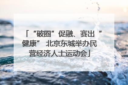 “破圈”促融、赛出“健康” 北京东城举办民营经济人士运动会