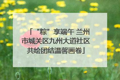 “粽”享端午 兰州市城关区九州大道社区共绘团结温馨画卷