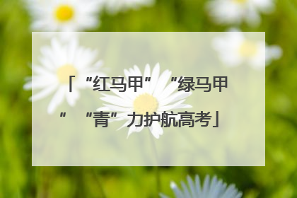 “红马甲”“绿马甲”“青”力护航高考