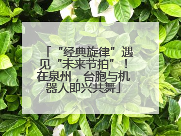 “经典旋律”遇见“未来节拍”！在泉州，台胞与机器人即兴共舞
