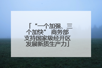 “一个加强、三个加快” 商务部支持国家级经开区发展新质生产力