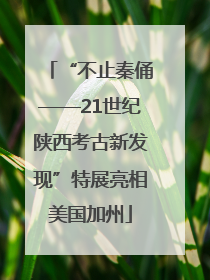 “不止秦俑——21世纪陕西考古新发现”特展亮相美国加州