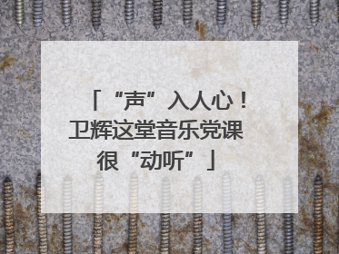 “声”入人心！卫辉这堂音乐党课很“动听”