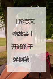 珍贵文物故事丨开诚的子弹钢笔