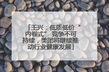 王兴：低质低价“内卷式” 竞争不可持续，美团将继续推动行业健康发展