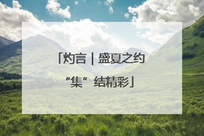 灼言｜盛夏之约 “集”结精彩