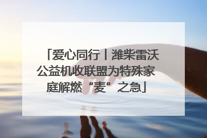 爱心同行丨潍柴雷沃公益机收联盟为特殊家庭解燃“麦”之急