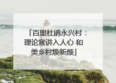 百里杜鹃永兴村：理论宣讲入人心 和美乡村焕新颜