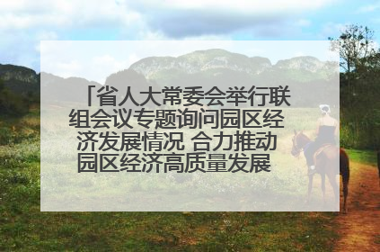 省人大常委会举行联组会议专题询问园区经济发展情况 合力推动园区经济高质量发展 王宁主持会议并讲话 王予波带队到会应询
