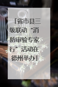 省市县三级联动“消防审验专家行”活动在德州举办