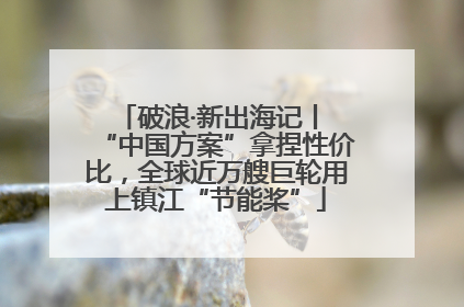破浪·新出海记丨 “中国方案”拿捏性价比，全球近万艘巨轮用上镇江“节能桨”