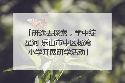 研途去探索，学中绽星河 乐山市中区杨湾小学开展研学活动