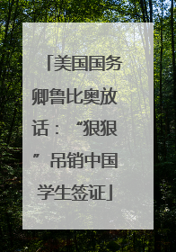美国国务卿鲁比奥放话：“狠狠”吊销中国学生签证