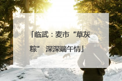 临武：麦市“草灰粽” 深深端午情