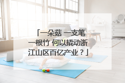 一朵菇 一支笔 一根竹 何以撬动浙江山区百亿产业？