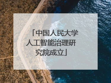 中国人民大学人工智能治理研究院成立