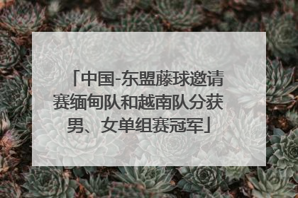 中国-东盟藤球邀请赛缅甸队和越南队分获男、女单组赛冠军