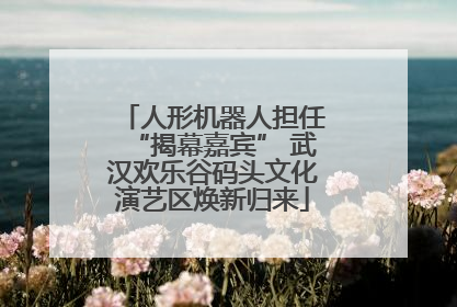 人形机器人担任“揭幕嘉宾” 武汉欢乐谷码头文化演艺区焕新归来