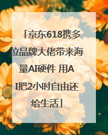 京东618携多位品牌大佬带来海量AI硬件 用AI把2小时自由还给生活
