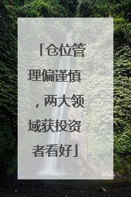 仓位管理偏谨慎，两大领域获投资者看好