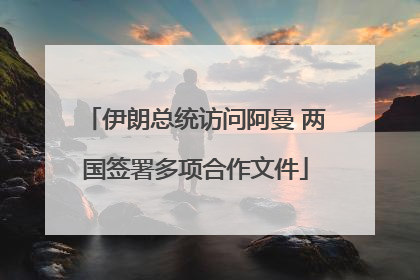 伊朗总统访问阿曼 两国签署多项合作文件
