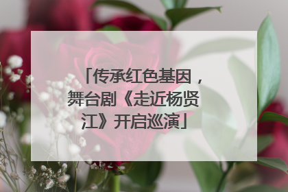 传承红色基因，舞台剧《走近杨贤江》开启巡演