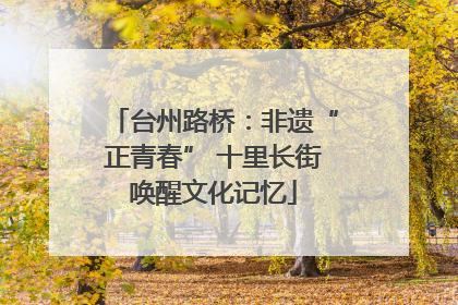 台州路桥：非遗“正青春” 十里长街唤醒文化记忆