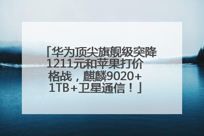 华为顶尖旗舰级突降1211元和苹果打价格战，麒麟9020+1TB+卫星通信！