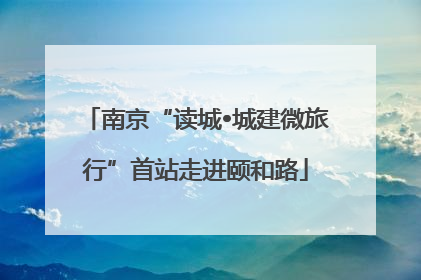 南京“读城•城建微旅行”首站走进颐和路