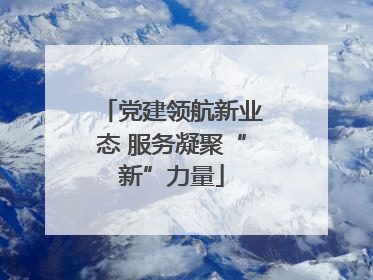 党建领航新业态 服务凝聚“新”力量
