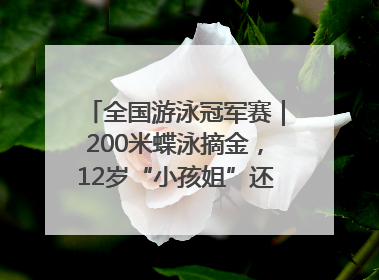 全国游泳冠军赛｜200米蝶泳摘金，12岁“小孩姐”还能制造多少惊喜？