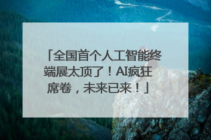 全国首个人工智能终端展太顶了！AI疯狂席卷，未来已来！