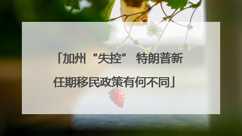 加州“失控” 特朗普新任期移民政策有何不同