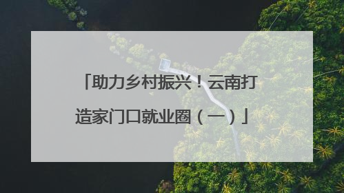 助力乡村振兴！云南打造家门口就业圈（一）