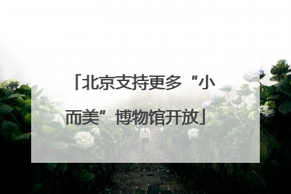 北京支持更多“小而美”博物馆开放