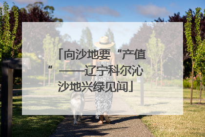 向沙地要“产值”——辽宁科尔沁沙地兴绿见闻