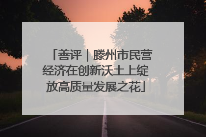 善评｜滕州市民营经济在创新沃土上绽放高质量发展之花