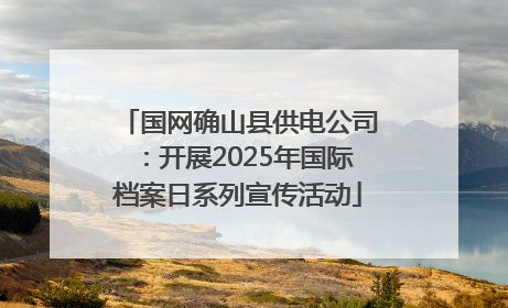 国网确山县供电公司：开展2025年国际档案日系列宣传活动