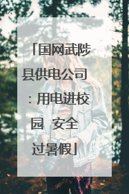 国网武陟县供电公司：用电进校园  安全过暑假