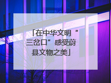 在中华文明“三岔口”感受蔚县文物之美