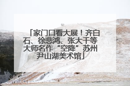 家门口看大展！齐白石、徐悲鸿、张大千等大师名作“空降”苏州尹山湖美术馆