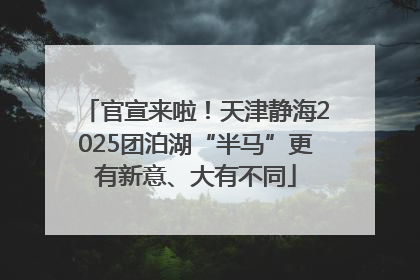 官宣来啦！天津静海2025团泊湖“半马”更有新意、大有不同
