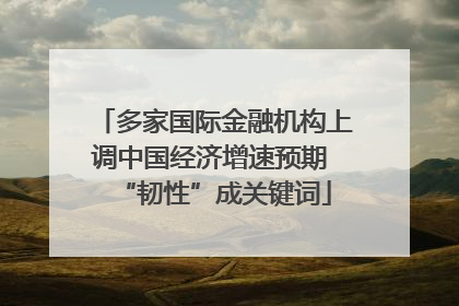 多家国际金融机构上调中国经济增速预期 “韧性”成关键词