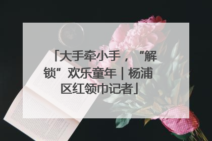 大手牵小手，“解锁”欢乐童年｜杨浦区红领巾记者