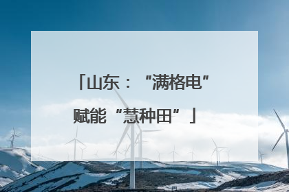 山东：“满格电”赋能“慧种田”