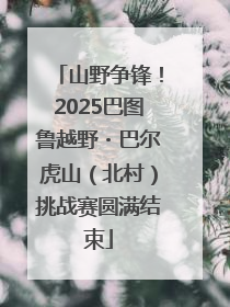 山野争锋！2025巴图鲁越野・巴尔虎山（北村）挑战赛圆满结束