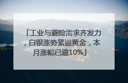 工业与避险需求齐发力，白银涨势紧逼黄金，本月涨幅已逾10%