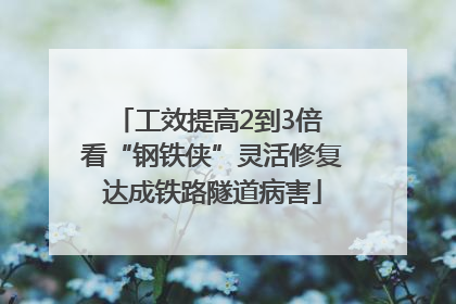 工效提高2到3倍 看“钢铁侠”灵活修复达成铁路隧道病害